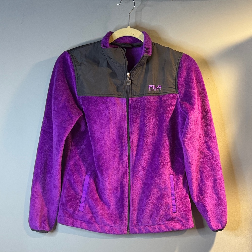 Fila Vibrant Purple and Gray Jacket
